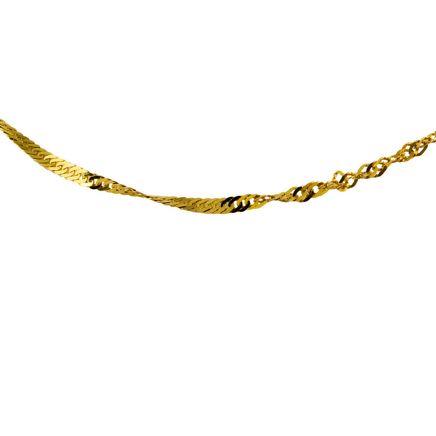 9ct gold 19 inch Singapore Chain